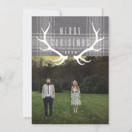 Tarjeta Festiva Hipster Antlers | Foto de Navidades