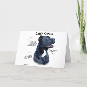 Tarjeta Festiva Historia de Cane Corso
