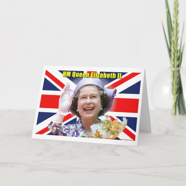 Tarjeta Festiva HM reina Elizabeth II (Anverso)