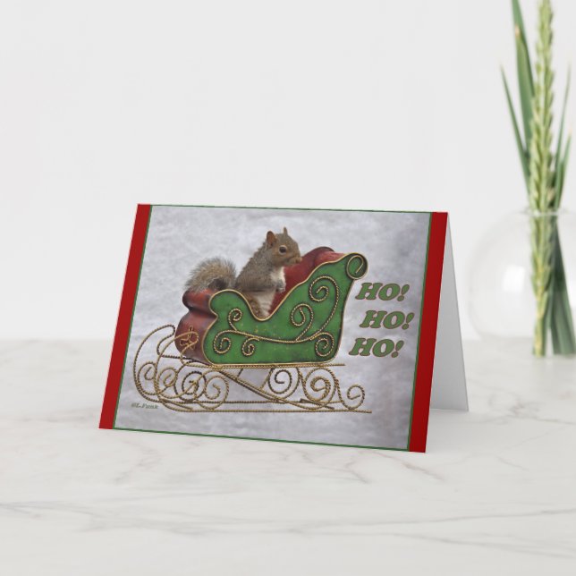 TARJETA FESTIVA ¡HO! ¡HO! ¡HO! (Anverso)