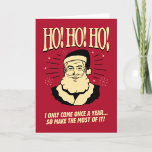 Tarjeta Festiva ¡Ho! ¡Ho! ¡Ho!