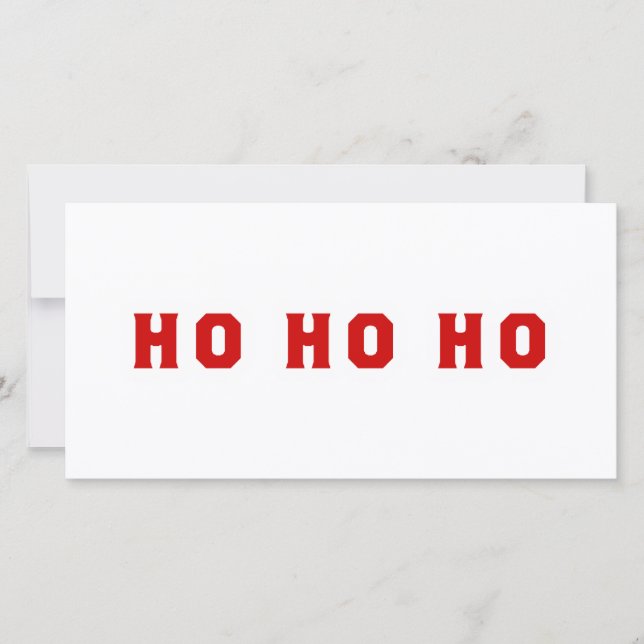 TARJETA FESTIVA HO HO HO (Anverso)