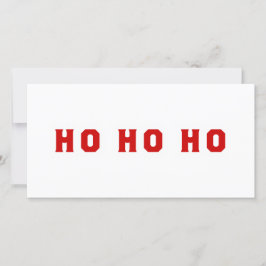TARJETA FESTIVA HO HO HO