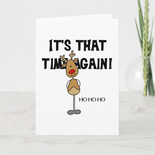 Tarjeta Festiva Ho Ho Ho (Anverso)