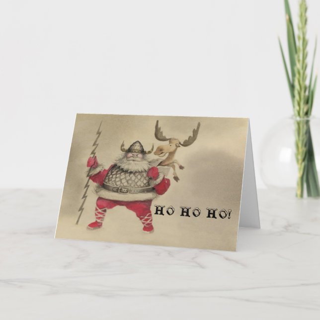 TARJETA FESTIVA ¡HO HO HO! (Anverso)