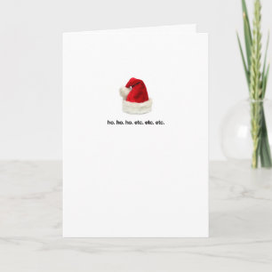Tarjeta Festiva ho. ho. ho. etc. etc. etc,