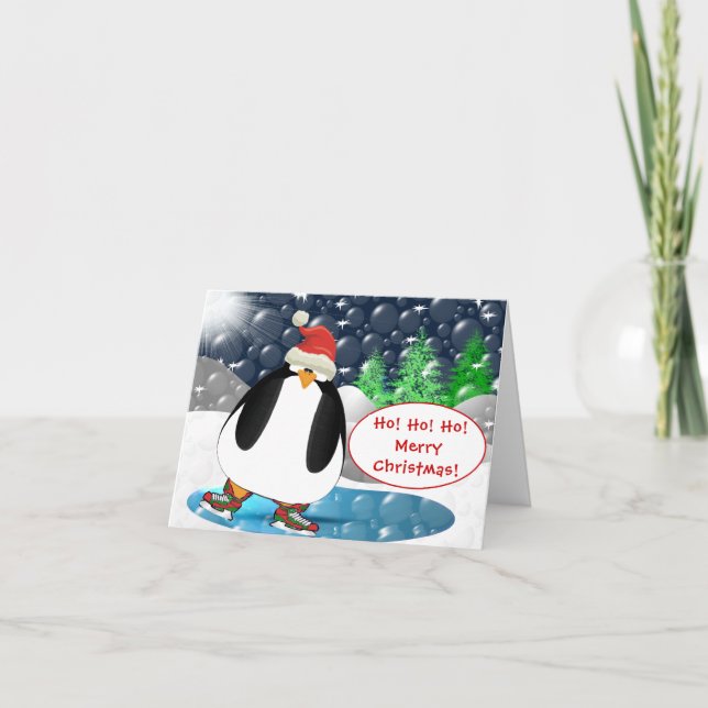 Tarjeta Festiva ¡Ho!Ho!HO! Feliz Navidad! (Anverso)