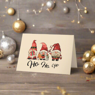Tarjeta Festiva ¡Ho Ho Ho Ho Ho Ho! Deseos de los Navidades de Cut