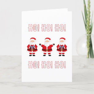 Tarjeta Festiva ¡Ho Ho Ho Ho Ho! Navidades de Santa Clause
