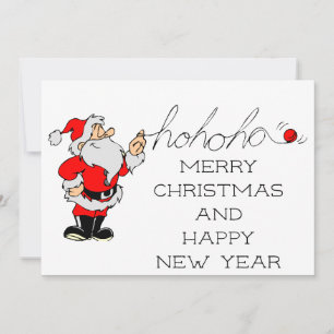 Tarjeta Festiva Ho Ho Ho Santa