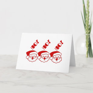 Tarjeta Festiva ¡Ho! ¡Ho! ¡Ho! -Tarjeta mediana