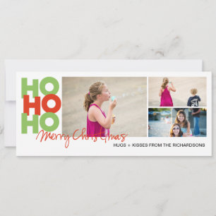 Tarjeta Festiva ¡Ho Ho Ho x3!