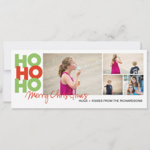 Tarjeta Festiva ¡Ho Ho Ho x4!