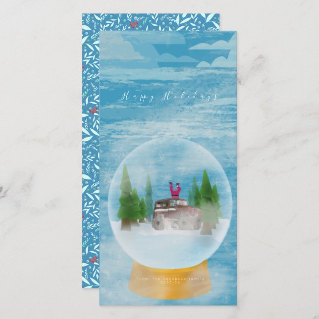 Tarjeta Festiva Ho ho Holidays (Anverso / Reverso)