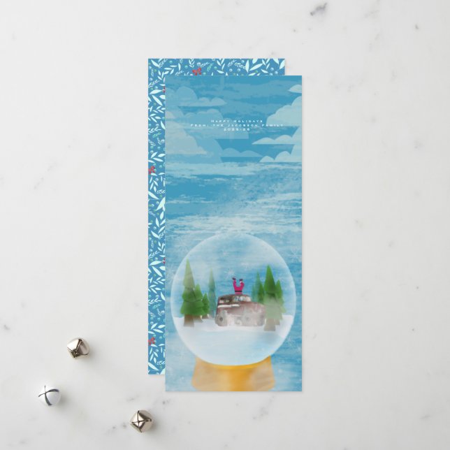 Tarjeta Festiva Ho ho Holidays Holiday Card (Anverso/Reverso In Situ)