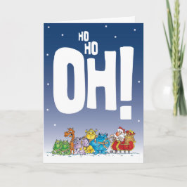 Tarjeta Festiva Ho Oh Santa