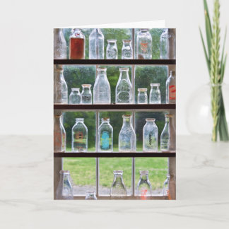 Tarjeta Festiva Hobby - Recolector - Botellas de leche