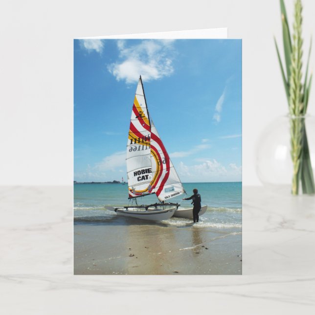 Tarjeta Festiva Hobie individual (Anverso)
