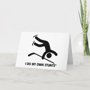 Tarjeta Festiva Hockey Mis propias tonterías