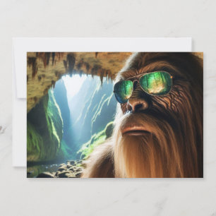 Tarjeta Festiva Hogar de Sasquatch