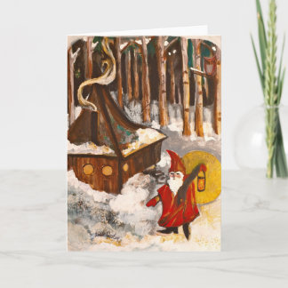 Tarjeta Festiva Hogar del gnomo