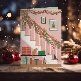 Tarjeta Festiva Hogar es donde están las medias