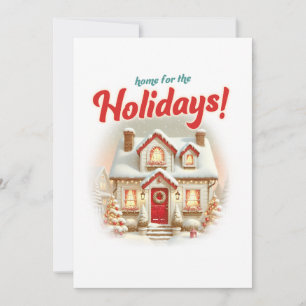 Tarjeta Festiva Hogar para las fiestas