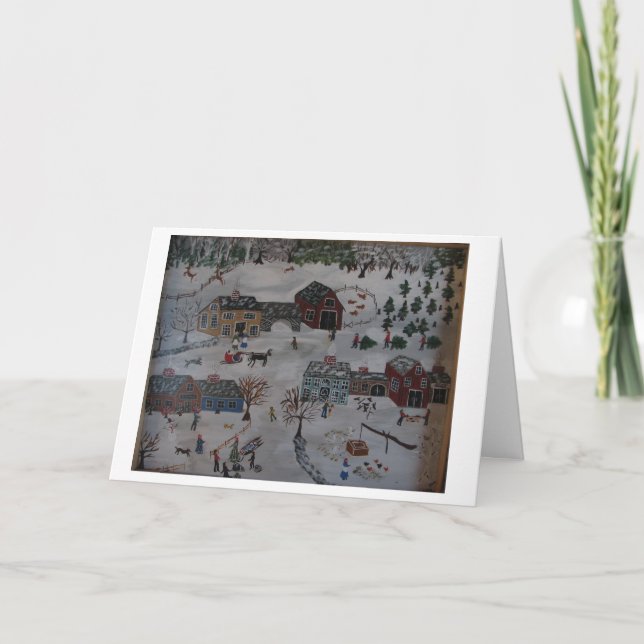 Tarjeta Festiva Hogar para los Hoildays (Anverso)