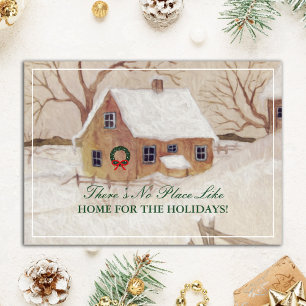 Tarjeta Festiva Hogar Personalizado para las Fiestas Realtor