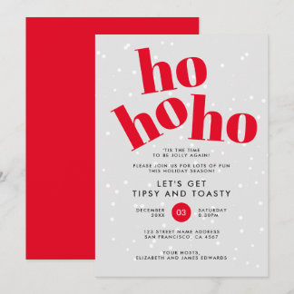 Tarjeta Festiva Hohoho Vamos a conseguir Fiesta de los Navidades d