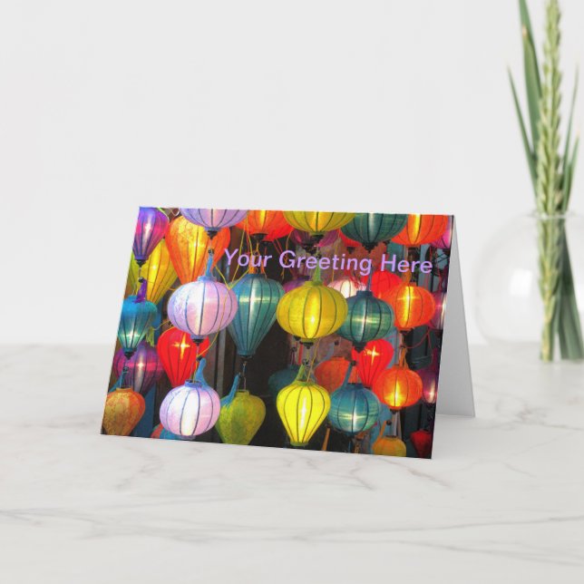 Tarjeta Festiva Hoi An Vietnam (Anverso)