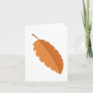 Tarjeta Festiva Hoja de Otoño