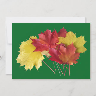Tarjeta Festiva Hojas de arce