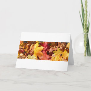 Tarjeta Festiva Hojas de otoño - ¡Asombroso!