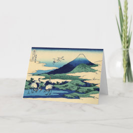 Tarjeta Festiva Hokusai - Feliz Año Nuevo desde Umegawa