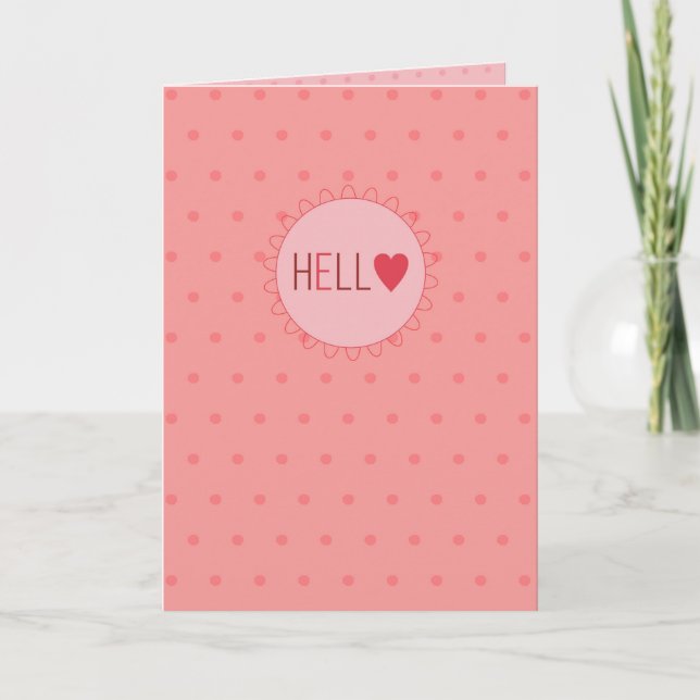 Tarjeta Festiva Hola (Anverso)