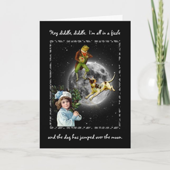 Tarjeta Festiva Hola diddle, diddle (tarjeta de vacaciones) (Anverso)