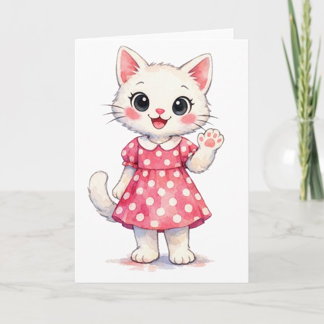 Tarjeta Festiva Hola Kitty! (Anverso)