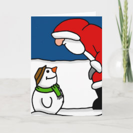 Tarjeta Festiva Hola Sr. Santa