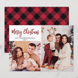 Tarjeta Festiva Holi, Navidades de Collage de fotos Red Buffalo Pl