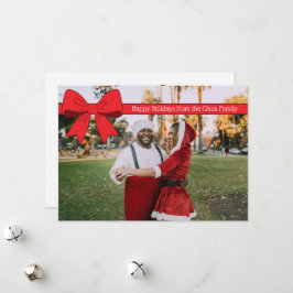 Tarjeta Festiva Holiday Bow