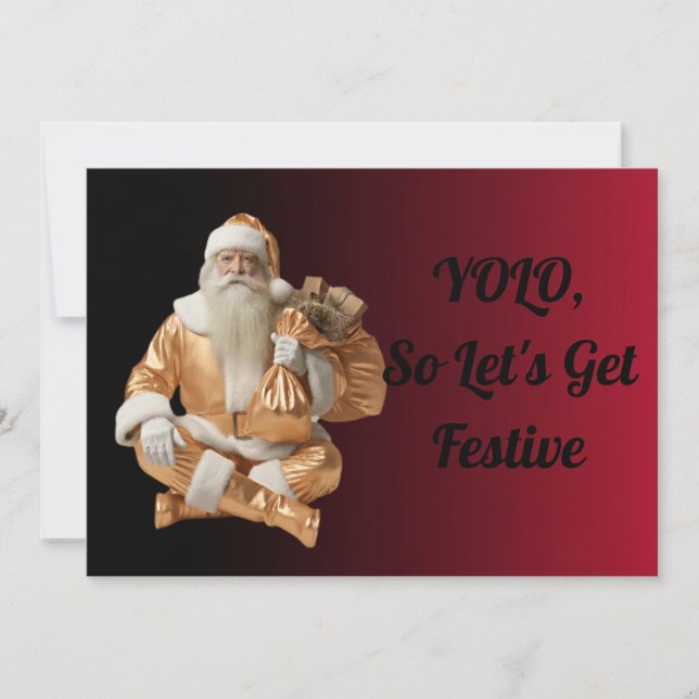Tarjeta Festiva  Holiday Card beautiful  (Anverso)