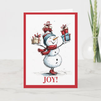 Tarjeta Festiva Holiday Cheer – Festive Greetings Holiday Card
