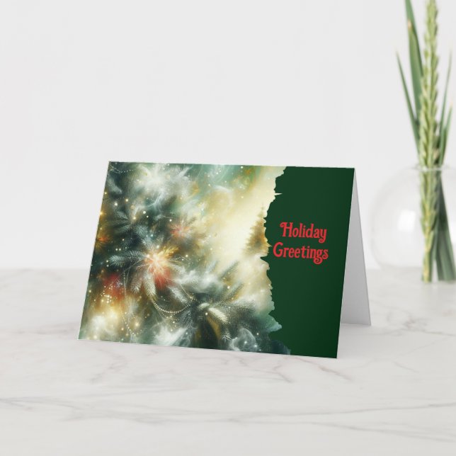 Tarjeta Festiva Holiday Christmas Greeting Card (Anverso)