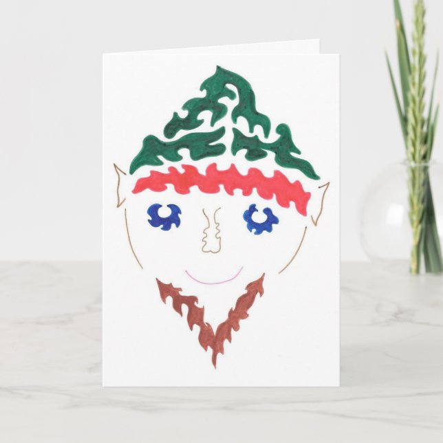 TARJETA FESTIVA HOLIDAY ELF (Anverso)