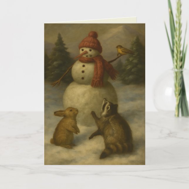 Tarjeta Festiva "Holiday Gathering" - By Blake Mauney (Anverso)