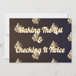 Tarjeta Festiva Holiday greeting for happy