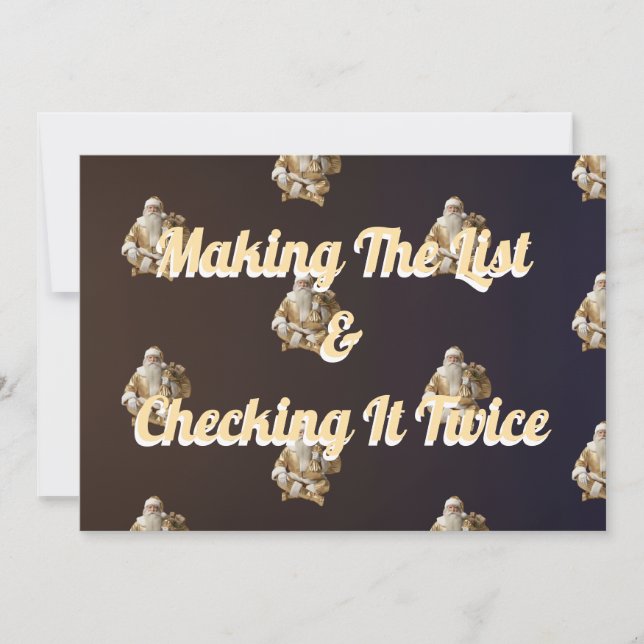 Tarjeta Festiva  Holiday greeting for happy  (Anverso)