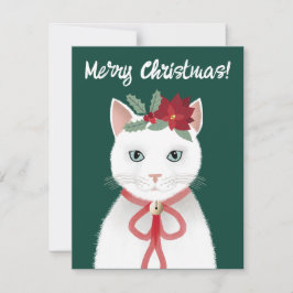 Tarjeta Festiva Holiday Kitty