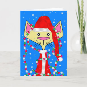 Tarjeta Festiva Holiday Kitty